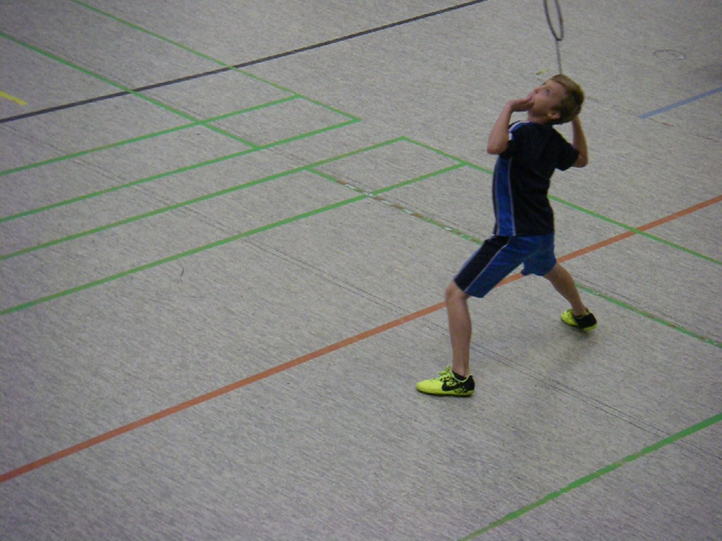 Kämpfer Tius den Ball im Blick