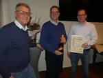 Ehrung für langjährige Tätigkeit Reimund Schulz (Mitte)
