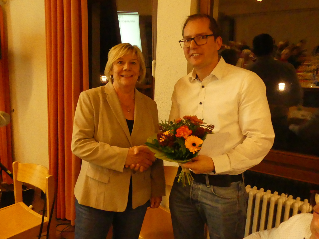 Karin Weichert - Holger Hütig neue und alter 1. Vorsitzende/er