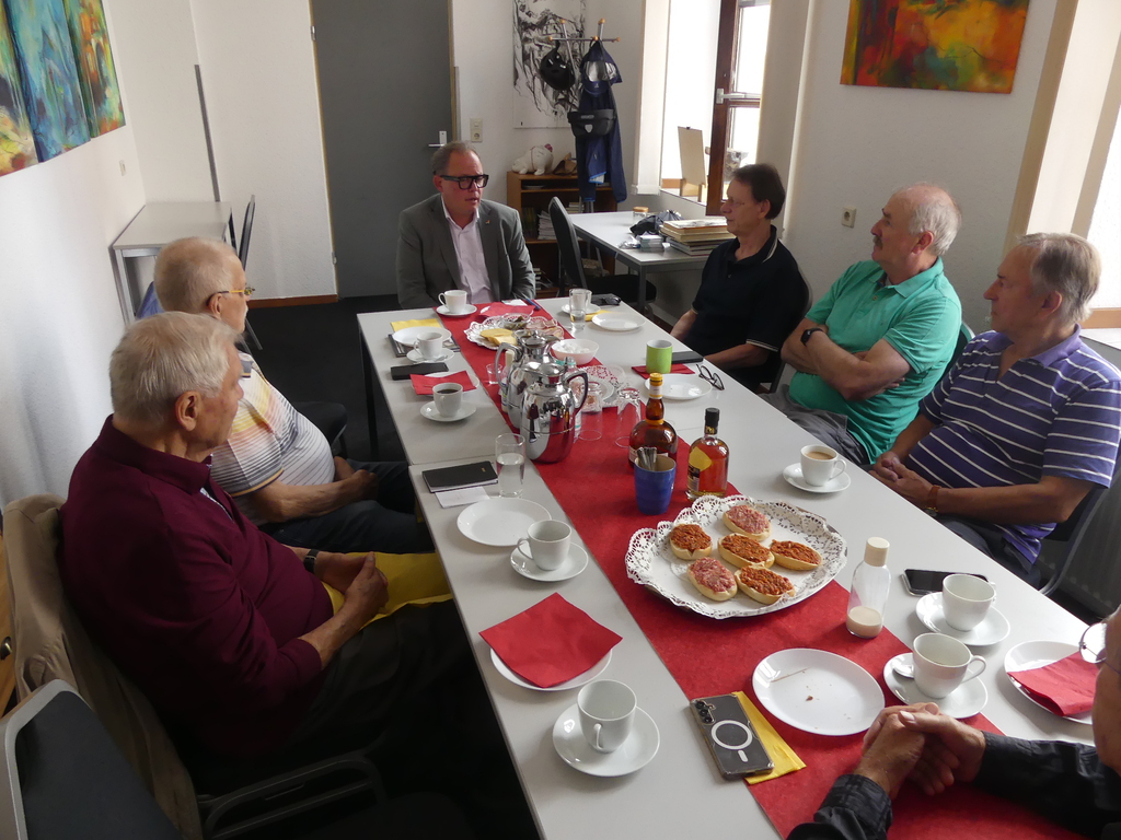 1. Bürgermeister Timo Kühn in der Mittwochsrunde