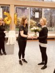 Die Turnergruppe gratulierten Susanne zum 60. Geburtstag in der TH Danziger Platz