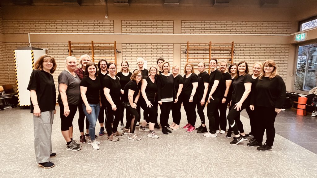 Die Turnergruppe von Susanne zum 60. Geburtstag in der TH Danziger Patz