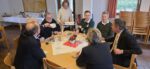Neujahrsempfang im Pfarrsaal St. Margareta Tischgespräche der 1.Vorsitzenden Karin Weichert mit Linner Vereine